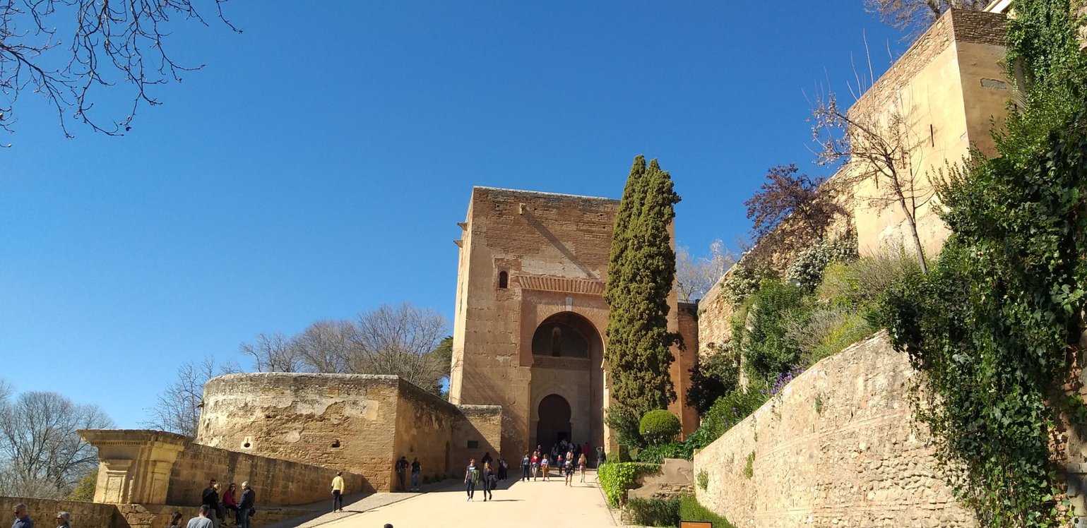 Entrance to the Alhambra in Granada