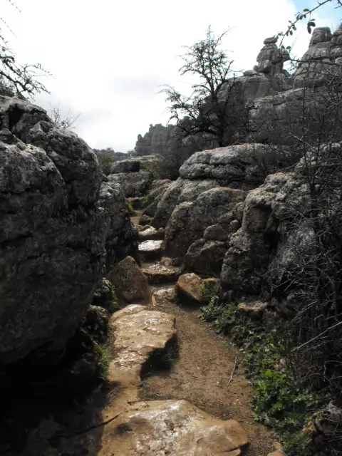 Fussweg in El Torcal de Antequera