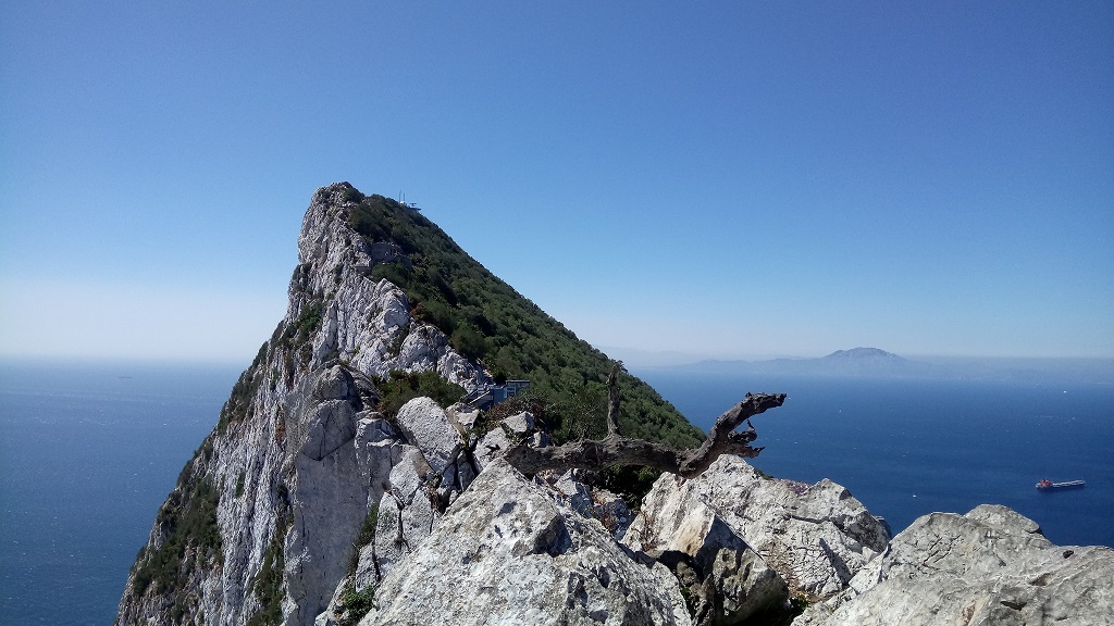 Gibraltar-Klippe mit Blick auf Afrika