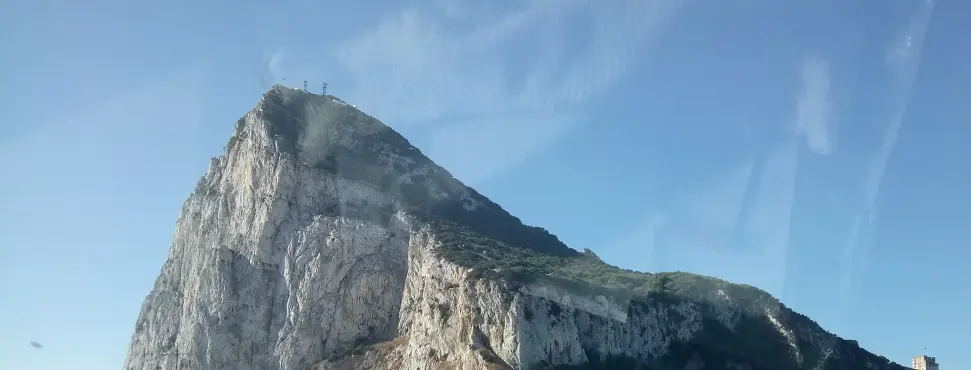 Gibraltar von Spanien gesehen