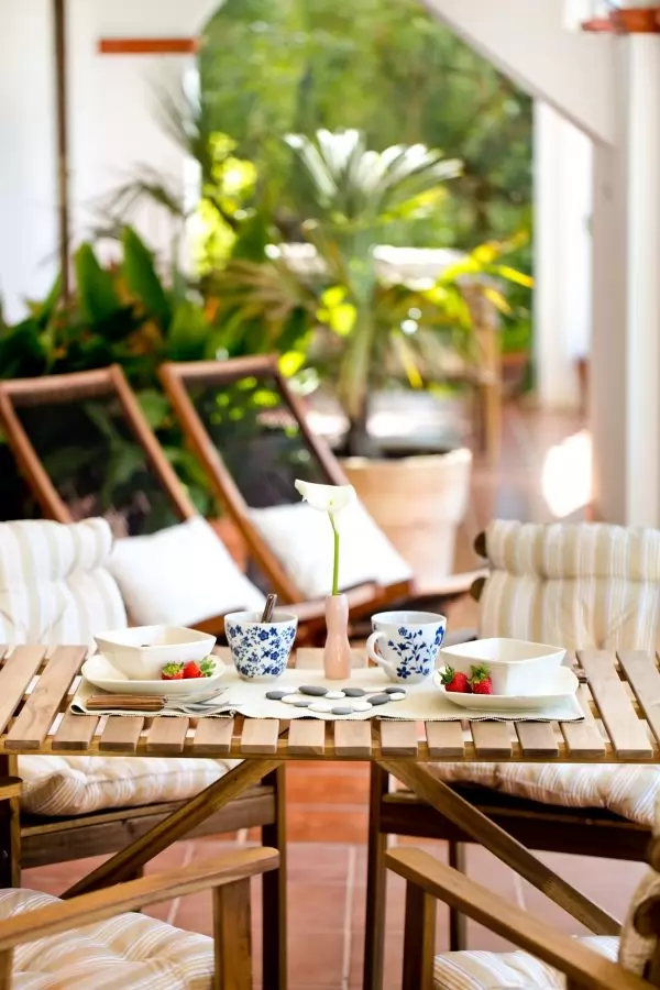 Terrasse am Erdgeschoss