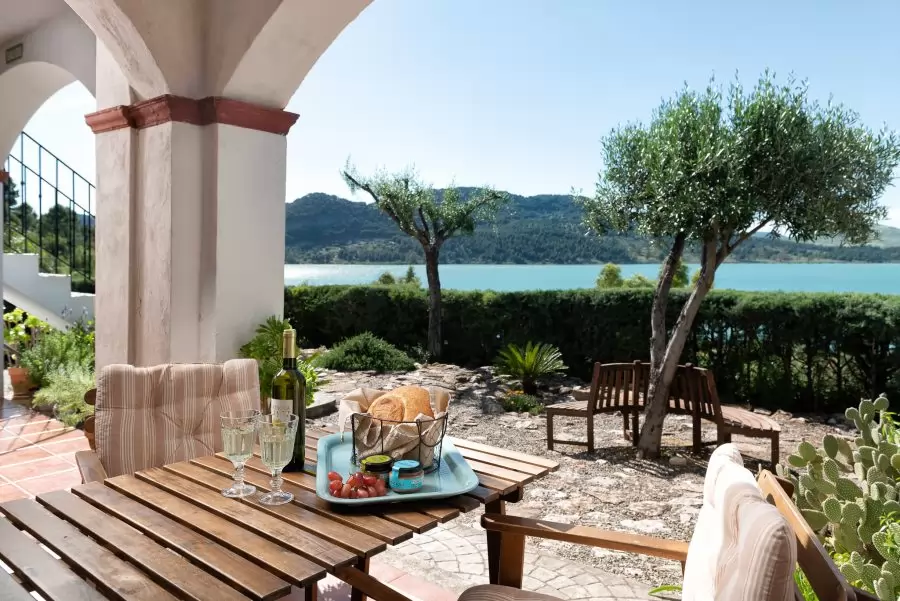 Terrasse am Erdgeschoss