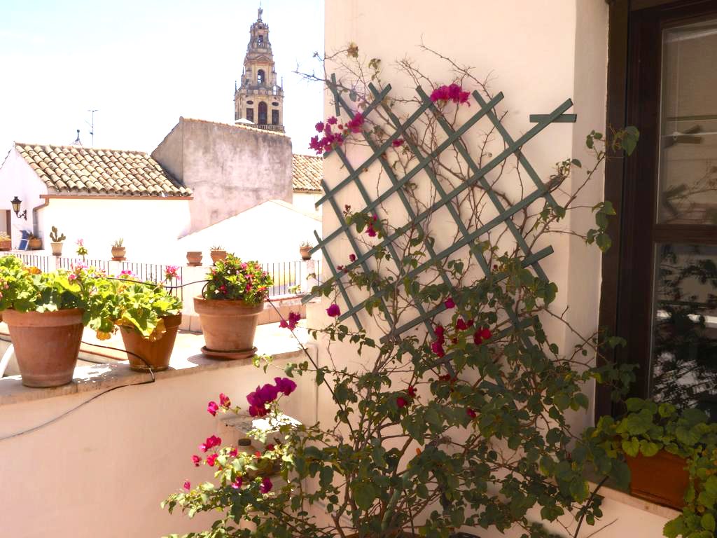 Luxus-Penthouse für 4-5 Personen mit Terrasse, WiFi und Parkplatz nahe der Mezquita im Zentrum von Córdoba