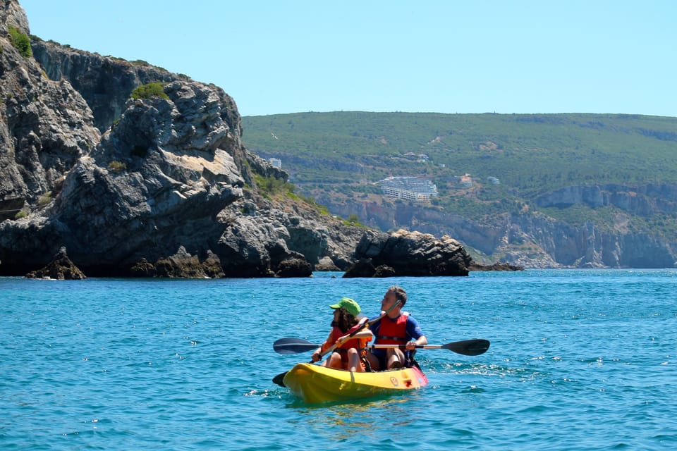 Kajak in Naturpark Arrabida, nähe Lissabon